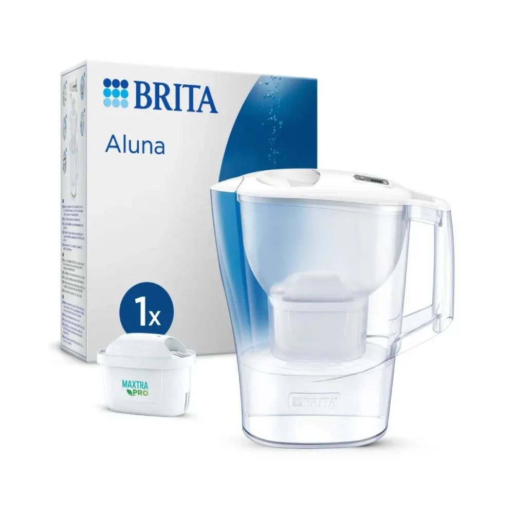 Jarro Brita Aluna 2.4L Branco + Filtro Maxtra Pro