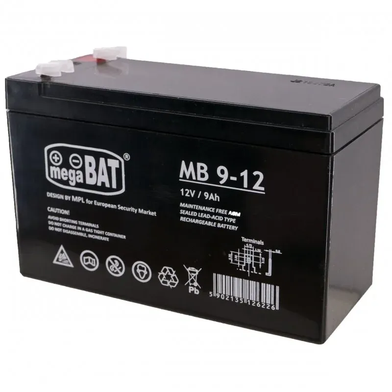 SAI MegaBat MB 9-12 bateria UPS Chumbo-ácido selado (VRLA) 12 V 9 Ah