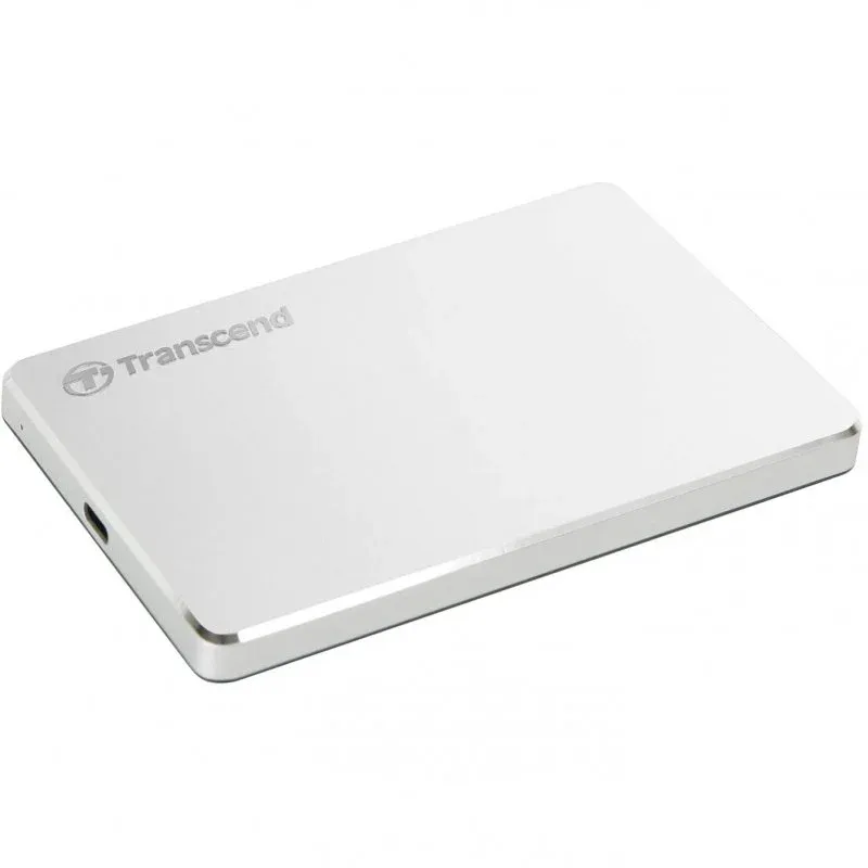 Disco Rígido Transcend StoreJet 25C3S 2.5" 2TB USB-C Prateado