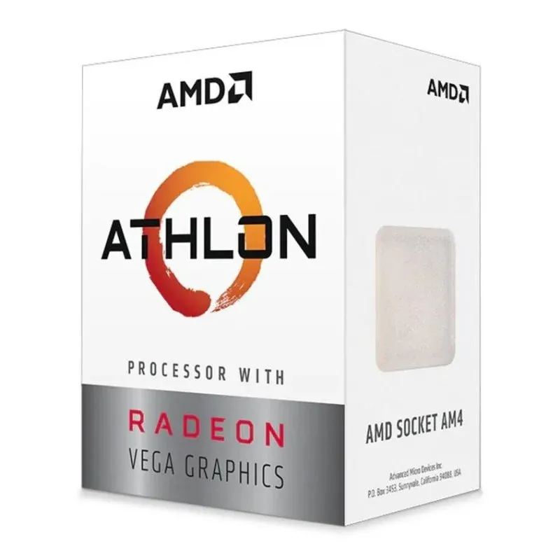 AMD Athlon 3000G Processador 2 Núcleos 3.5 GHz com Gráficos Integrados Radeon Vega 3