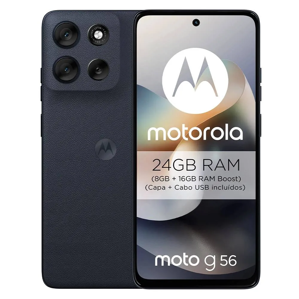 Smartphone Motorola Moto g56 5G 6.72 8GB/512GB Dual SIM PANTONE Black Oyster