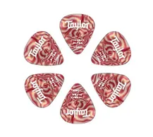 Palhetas guitarra Taylor Premium 351 Thermex Ultra 1.0mm Ruby Swirl Pack 6