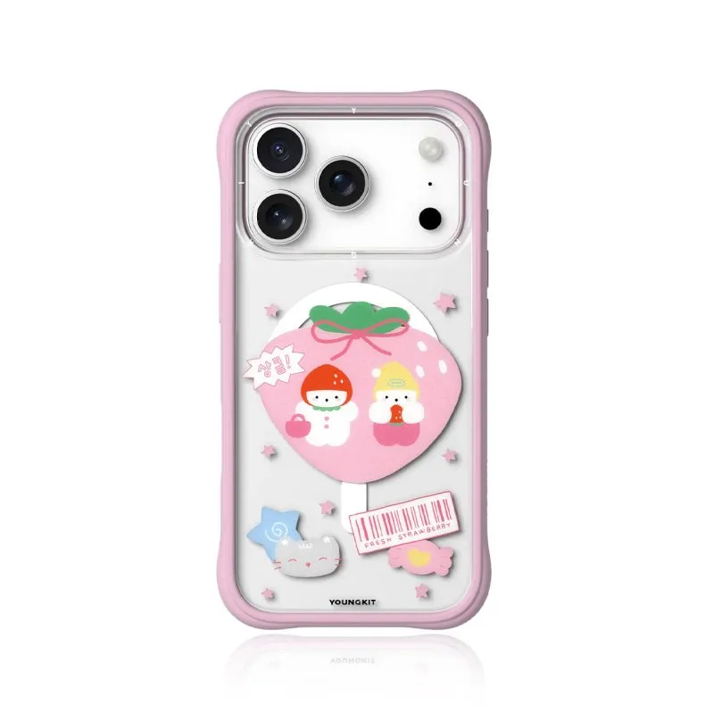 Funda para telemóvel Youngkit CH Sweetheart Express Magnética Silicone Multicolorida para iPhone 17 Pro