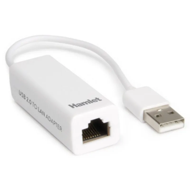 Hamlet HNU2F100 Adaptador de Rede Compacto USB para 100 Mbps Branco