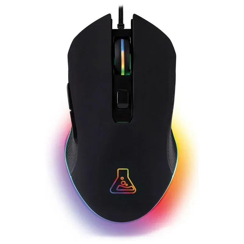 Rato The G-Lab KULT Helium Pro USB 12800 DPI Preto RGB 6 Botões