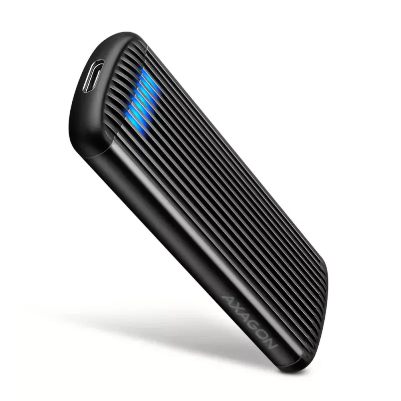 Caixa Externa Axagon EEM2-SC M.2 Alumínio Preto Cinza USB-C 10 Gbit/s