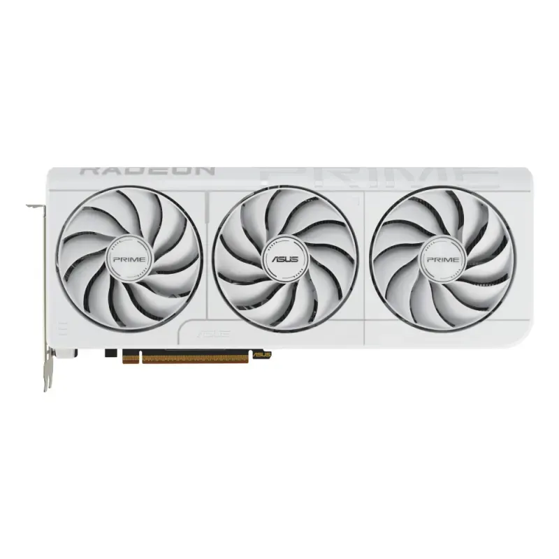 ASUS Prime Radeon RX 9070 XT White OC Edition 16GB GDDR6 Graphics Card PCIe 5.0 HDMI 2.1 DisplayPort 2.1a