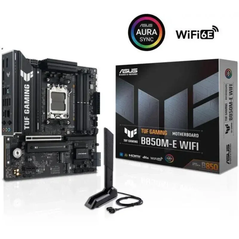Motherboard ASUS TUF GAMING B850M-E WIFI AMD B850 Socket AM5 DDR5 micro ATX WiFi 6E RGB