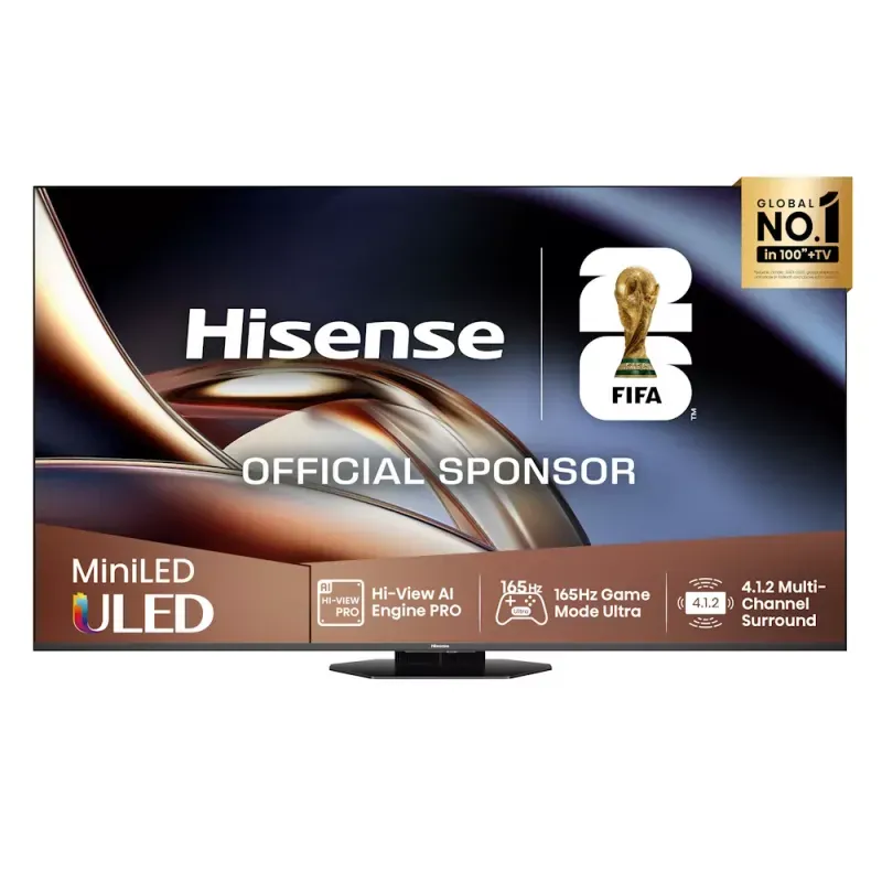 Smart TV Hisense – Mini-LED / 4K UHD / 165Hz / Quantum-Dot / HDR – 55U8Q