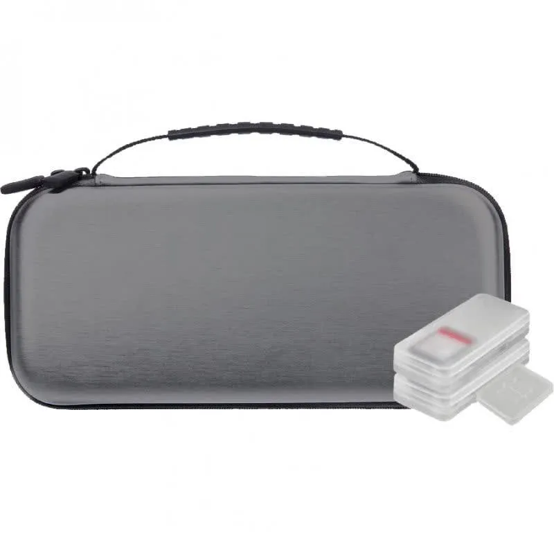 Caso Nuwa Switch Lite Cinza +4 Casos De Jogo