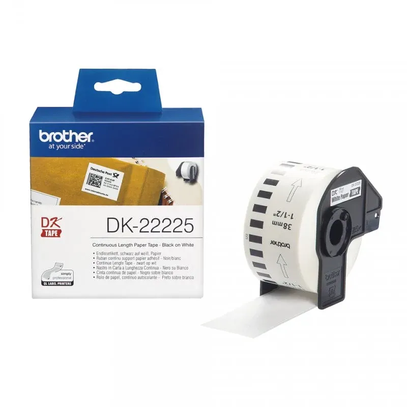BROTHER DK22225 CONTINUOUS PAPER TAPE 38MMX30,5M