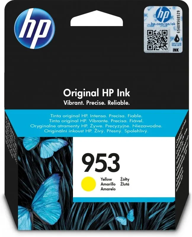HP 953 original Ink cartridge F6U14AE BGY Yellow 700 Pages