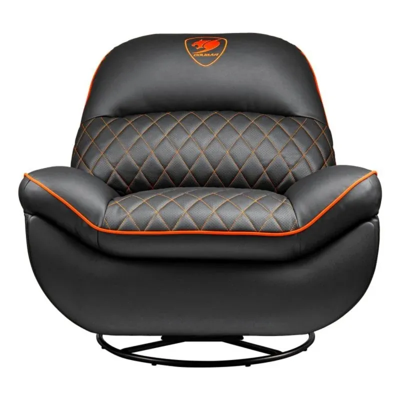 COUGAR Overlord Poltrona Gaming em Imitação de Pele com Encosto Ajustável Máx.150kg Preta