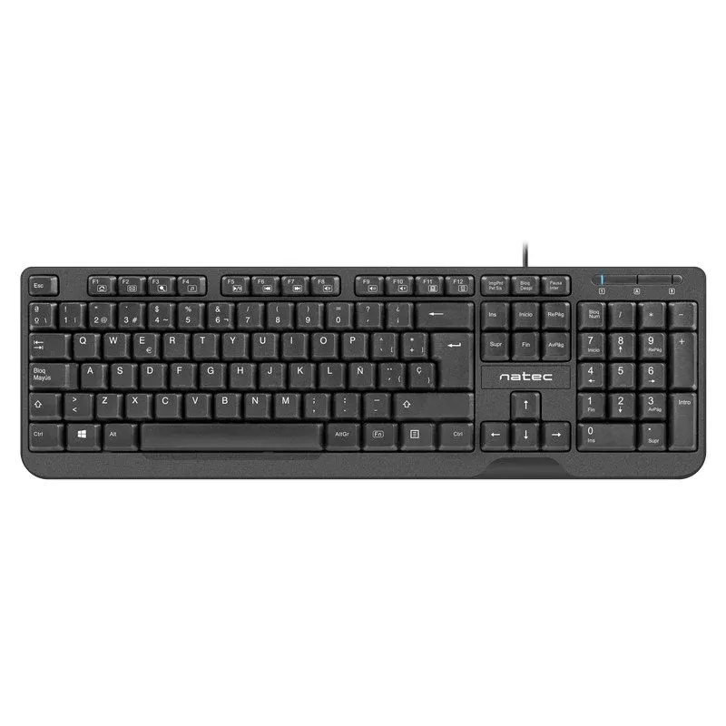 Natec Trout Slim Teclado USB Preto