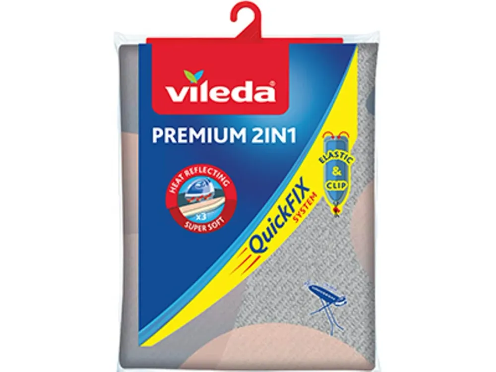 Capa Tábua de Engomar VILEDA Premium Metaliz