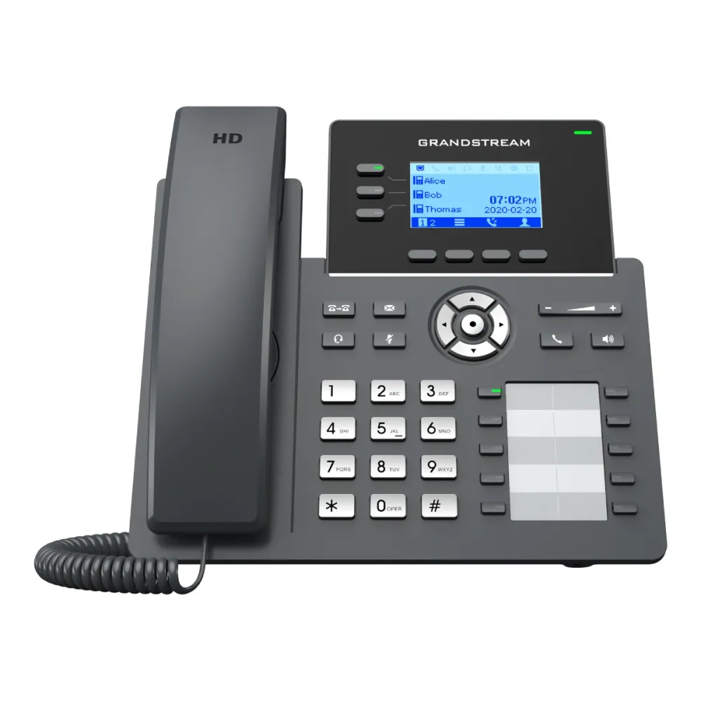 Telefone IP Grandstream GRP2604P PoE Preto