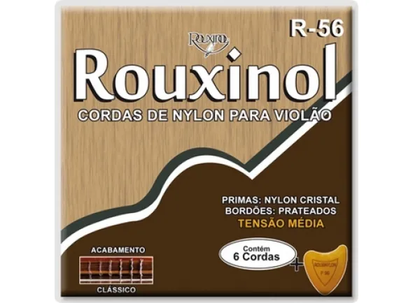 Rouxinol Cordas Guitarra Nylon Clássica Tensão Média R56