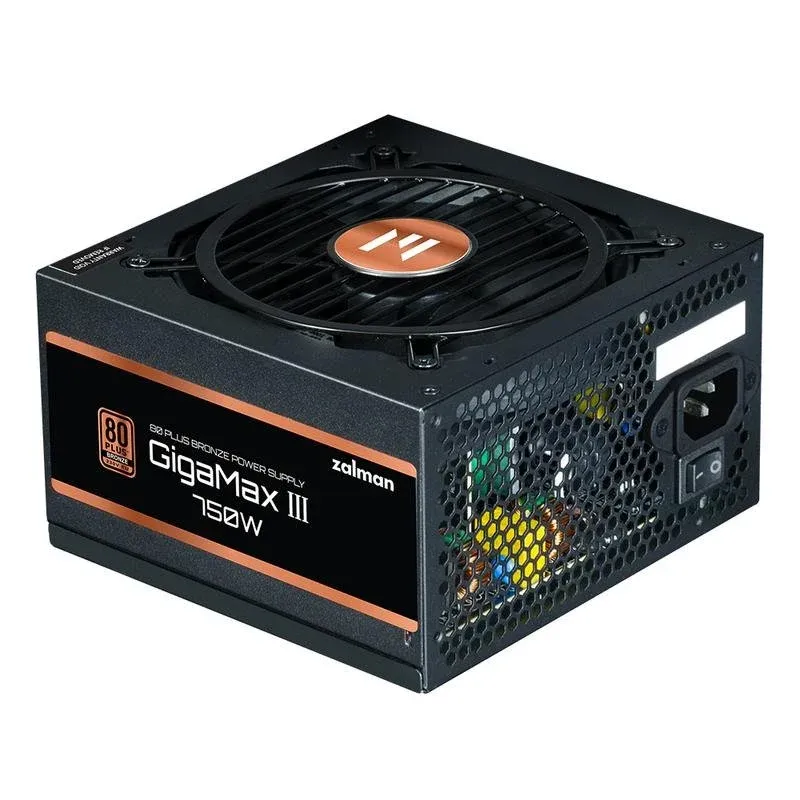 Fonte Alimentação Fonte de Alimentação Zalman GigaMax III 750W Certificação 80 PLUS Bronze semi-modular
