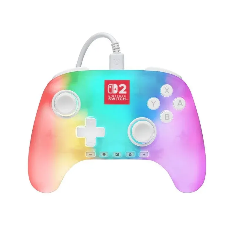 PowerA Advantage Comando com Cabo para Nintendo Switch 2 Branco Lumectra