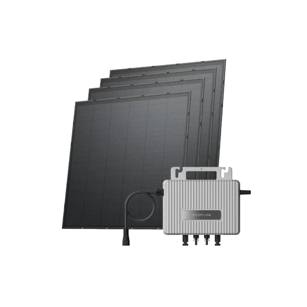 Microinversor EcoFlow STREAM 800W + 4x Painel Solar de 250W