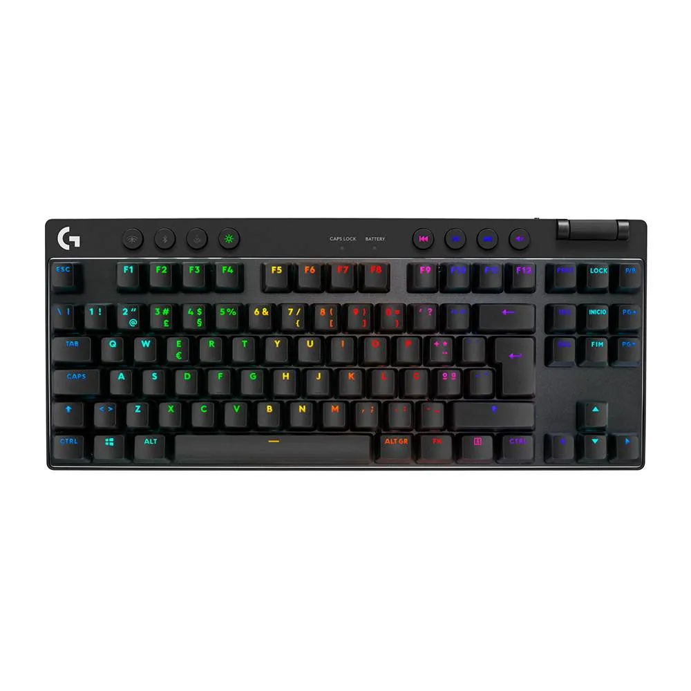 Teclado Mecânico Logitech G Pro X TKL Lightspeed RGB Wireless/Bluetooth US GX Brown Tactile