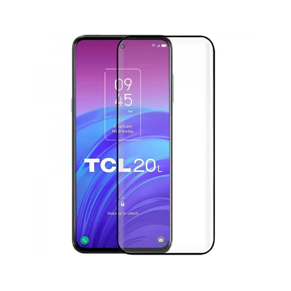 Película de Vidro Temperado TCL 20 5G/20L/20L+ Full Screen Preta