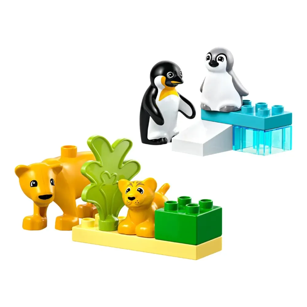 LEGO Duplo Famílias de Animais Selvagens: Pinguins e Leões - 10442