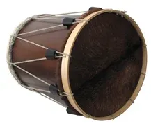 Tambor Tradicional Adamastor 4470 38x45cm pele natural com pelo