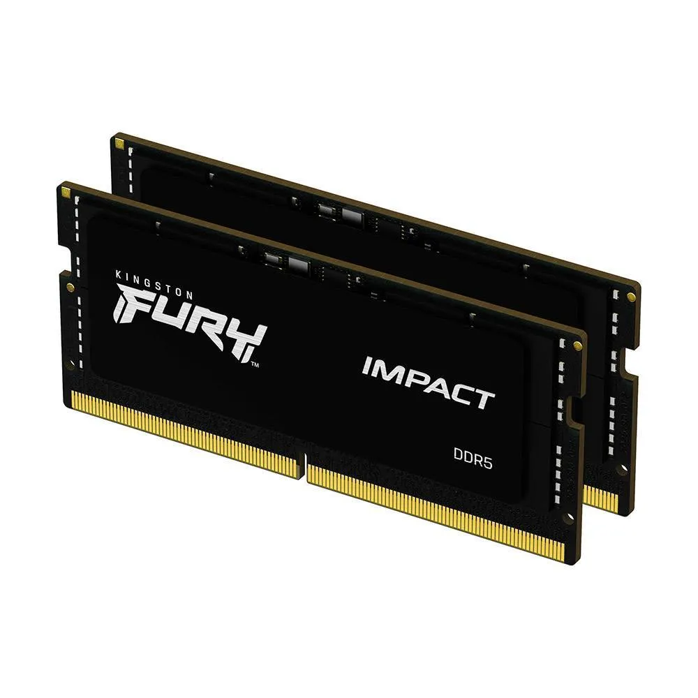 Memória RAM SO-DIMM Kingston Impact 64GB (2x32GB) DDR4-3200MHz (Intel XMP) CL20 (20-22-22) 1.20V Preta