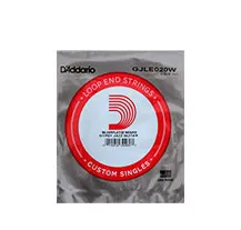 Corda individual guitarra Gipsy Jazz D'Addario GJLE020W Silver Wound com laço