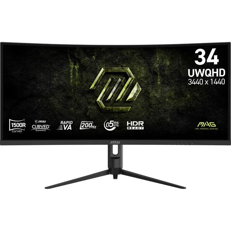 Monitor MSI MAG 342CQRF E20 34" UltraWide Quad HD 200Hz VA Curvo 0,5ms