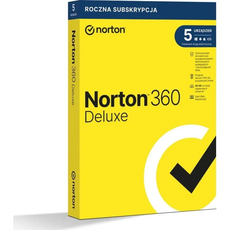 Antivírus Norton 360 Deluxe 5 dispositivos 12 meses