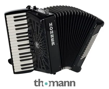 Hohner Bravo III 72 Black silent key
