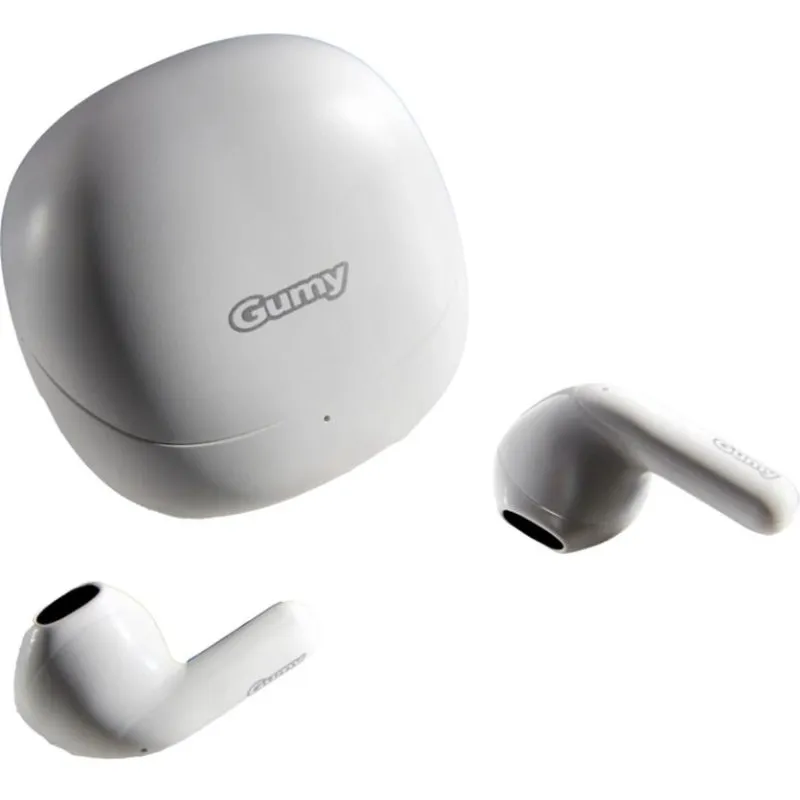 Auriculares JVC GUMY sem fios Bluetooth para música com microfone e IPX4 branco