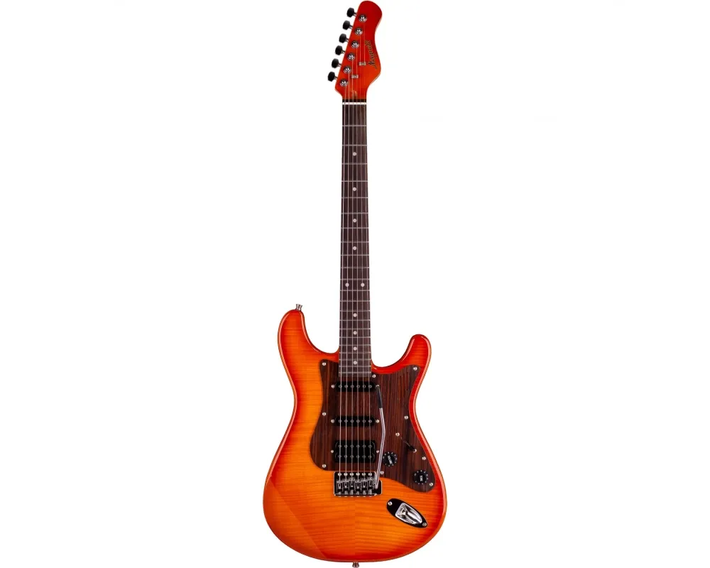 Magneto U-One Sonnet Modern US-2300 Flamed Amber Burst with Gig Bag
