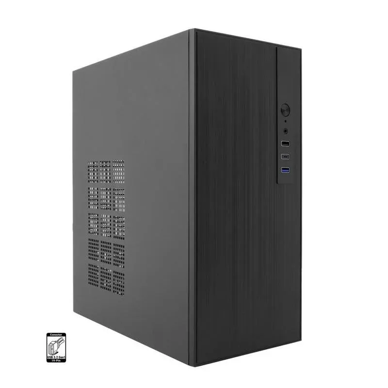 Caixa de Computador Caixa PC CoolBox M460 Micro ATX USB-C 3.2 Gen1 sem fonte de alimentação