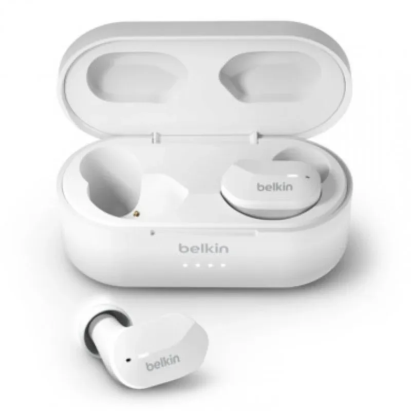 Belkin Auriculares Internos SoundForm True Wireless Bluetooth Brancos