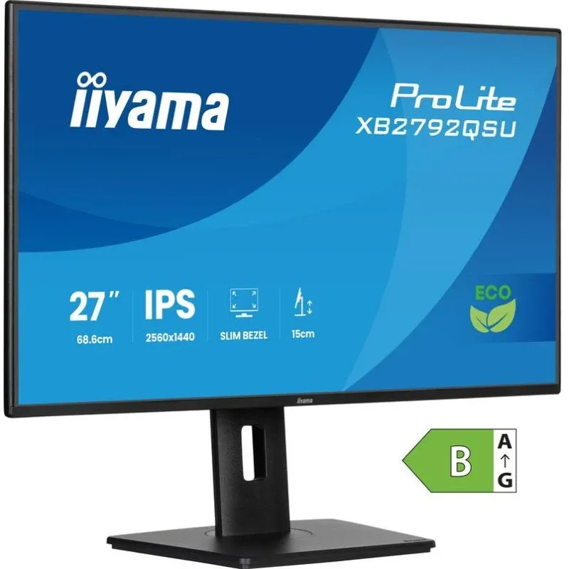 iiyama ProLite XB2792QSU-B1 Monitor 27" Quad HD 120Hz IPS 3ms com USB e Altifalantes