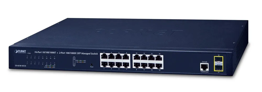PLANET GS-4210-16T2S network switch Managed L2/L4 GS-4210-16T2S