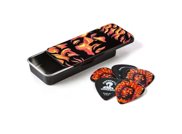 Dunlop JHPT14H Jimi Hendrix Pick Tin - Voodoo Fire
