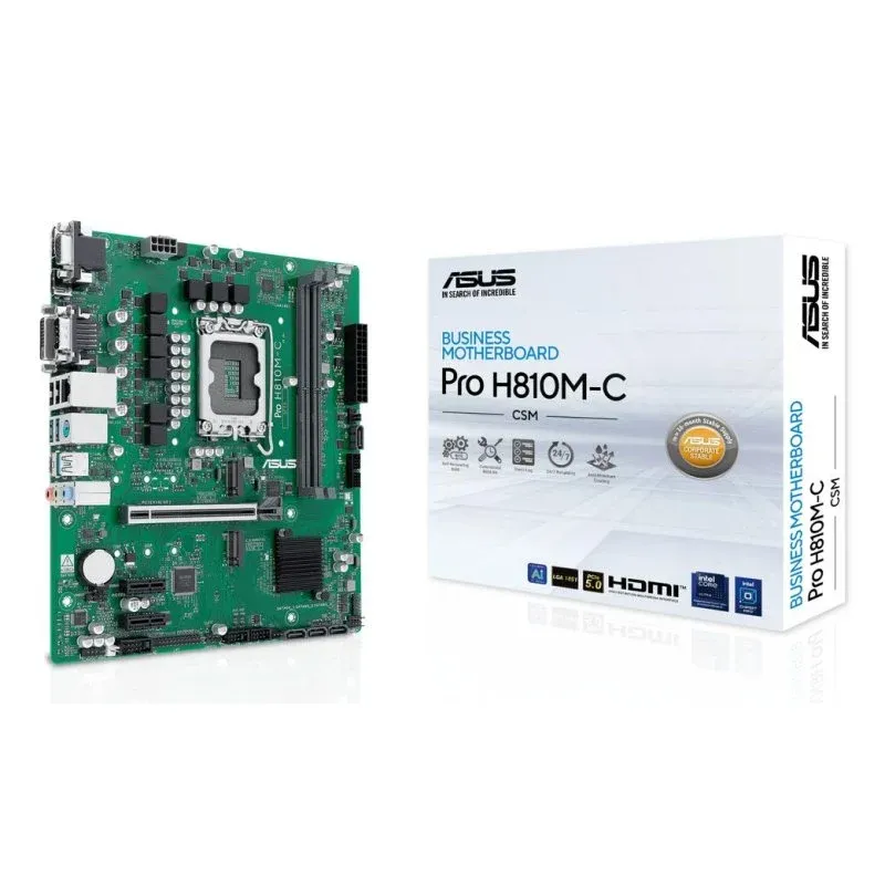 Motherboard ASUS PRO H810M-C-CSM H810 LGA1851 DDR5 Micro ATX Gigabit Ethernet