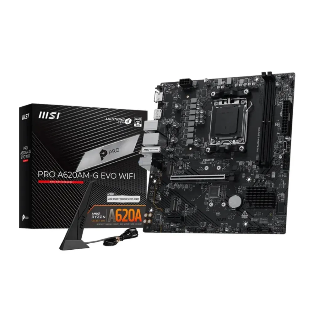 Motherboard Micro ATX MSI Pro A620AM-G EVO WIFI AM5 DDR5