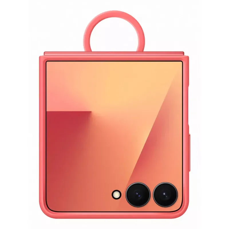 SAMSUNG Capa de Silicone com Anel B7 FLIP 7 Vermelho