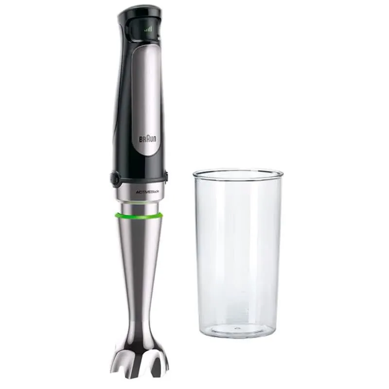 Varinha Mágica + Acessórios 0,6L 1000W MQ 7000X (Preto/ Aço Acetinado) - BRAUN