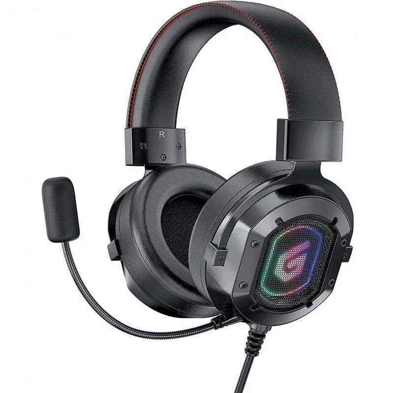 Auriculares Conceptronic ATHAN03B com fio Gaming 7.1 RGB Preto confortáveis