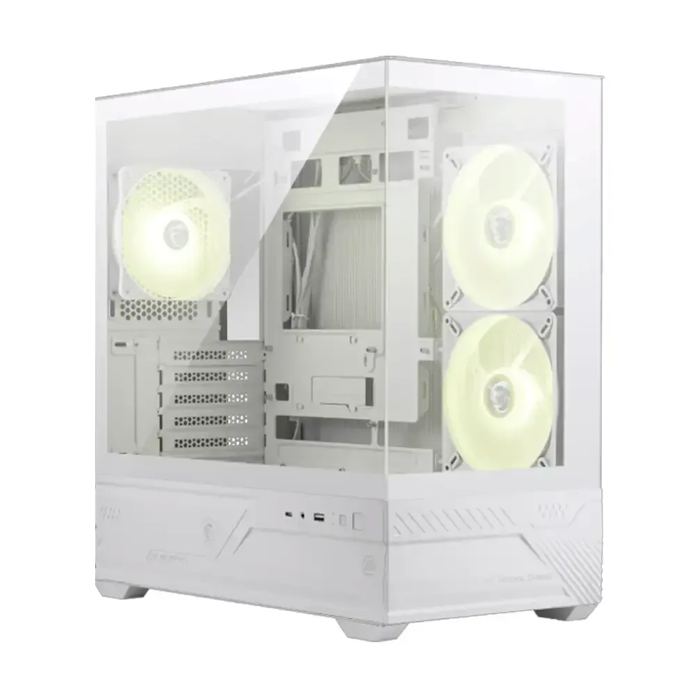 Caixa Micro-ATX MSI MAG Pano M110R Tempered Glass Branca