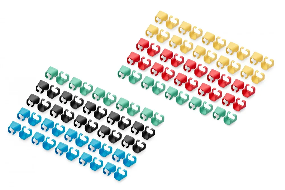 Clipe colorido para conector RJ45, mistura de cores (20 pcs de A-CC-M