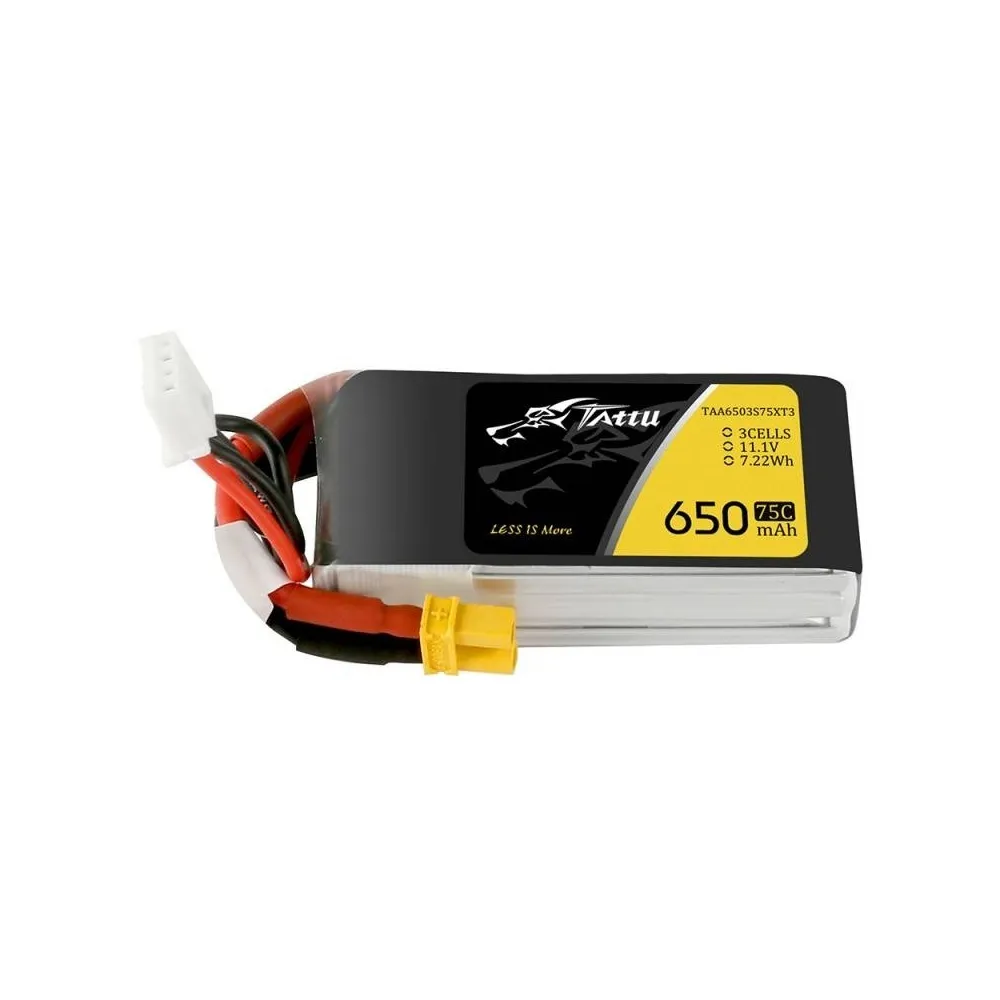 Gens Ace Bateria de drone Tattu 650mAh 11.1V 75C 3S1P