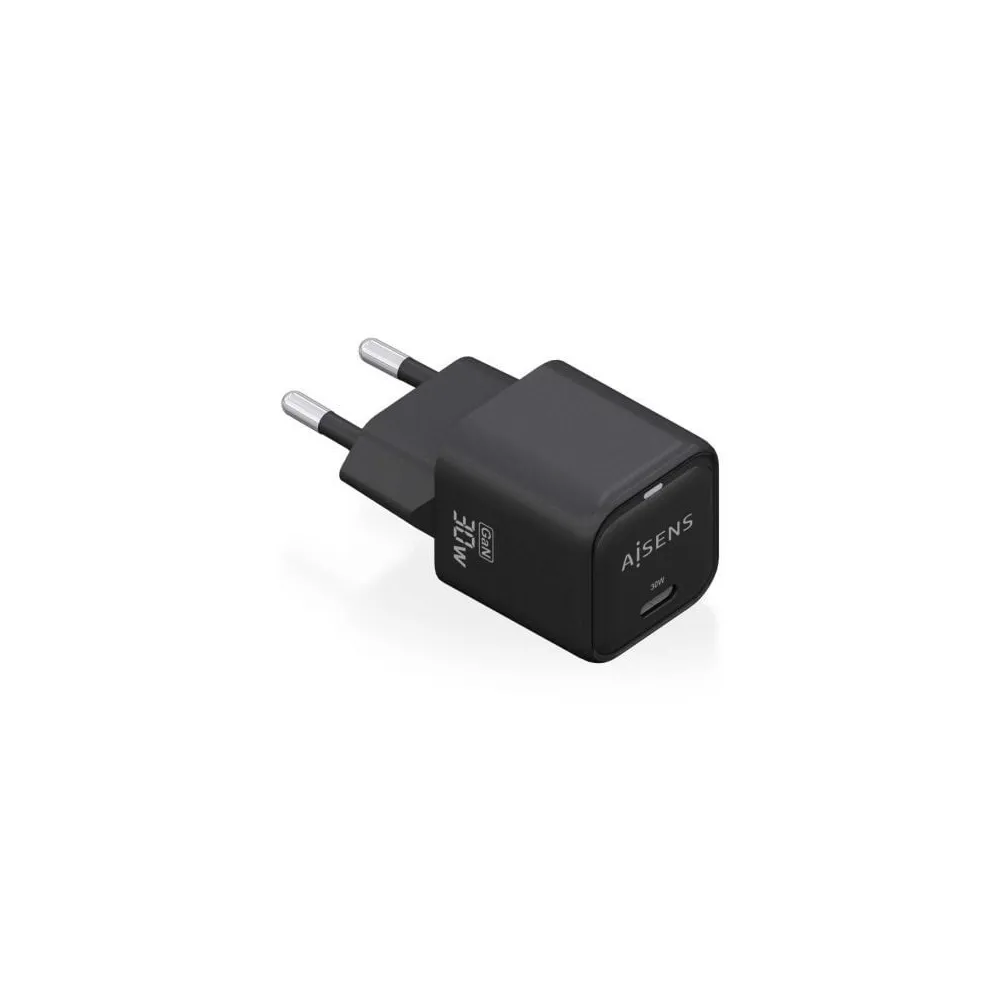 Aisens Carregador de parede USB-C ASCH-30W1P019-BK