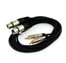 Cabo audio PowerAcoustics CAB2069 Duplo 2xRcaM/2xXlrF 6mts